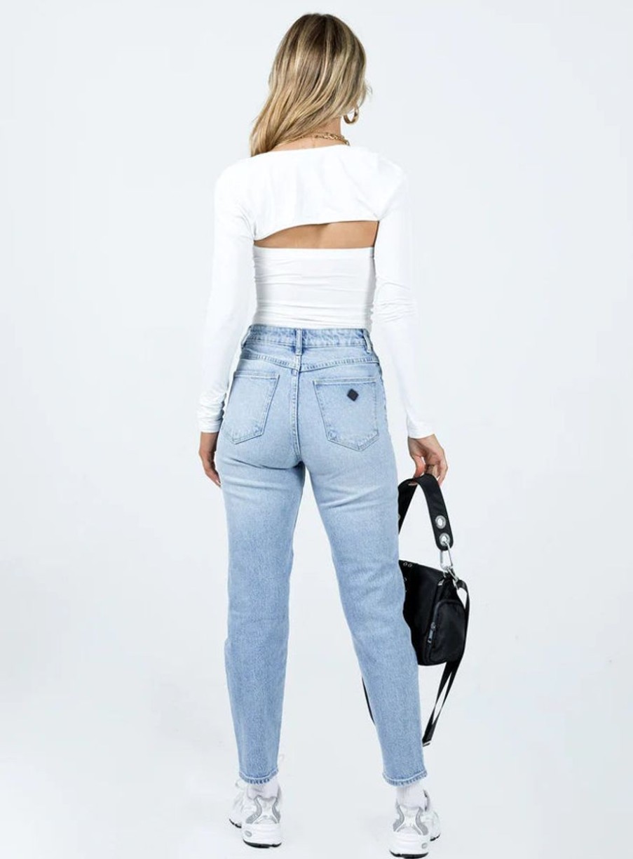 Women ABrand Jeans | A 94 High Slim Madelyn-Light Distressed Denim