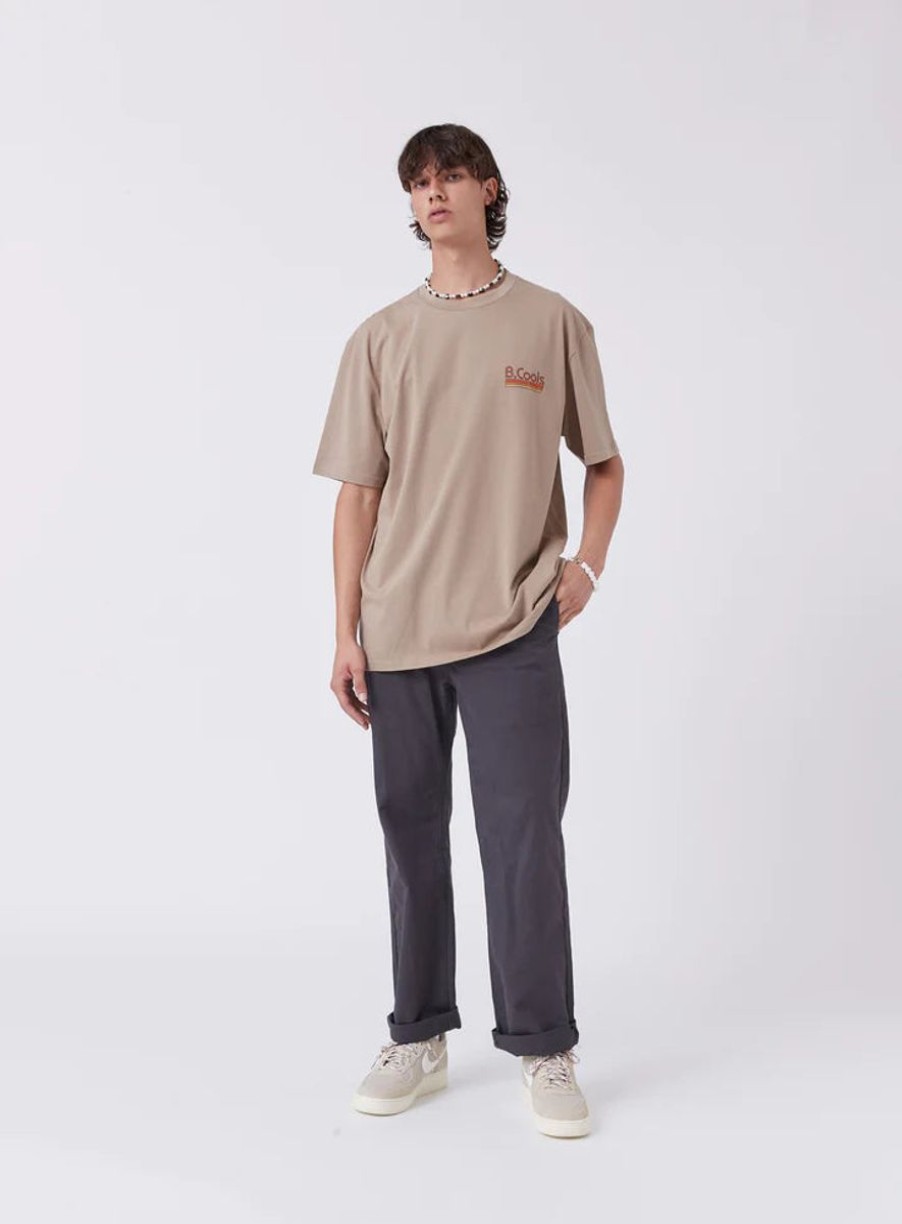 Men Barney Cools Tees | Barney Cools Arcade Homie Tee- Sandstone