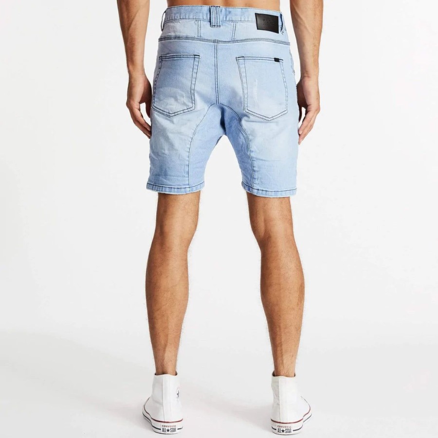 Men Kiss Chacey Denim Shorts | Hydra Denim Short-Crystal Blue