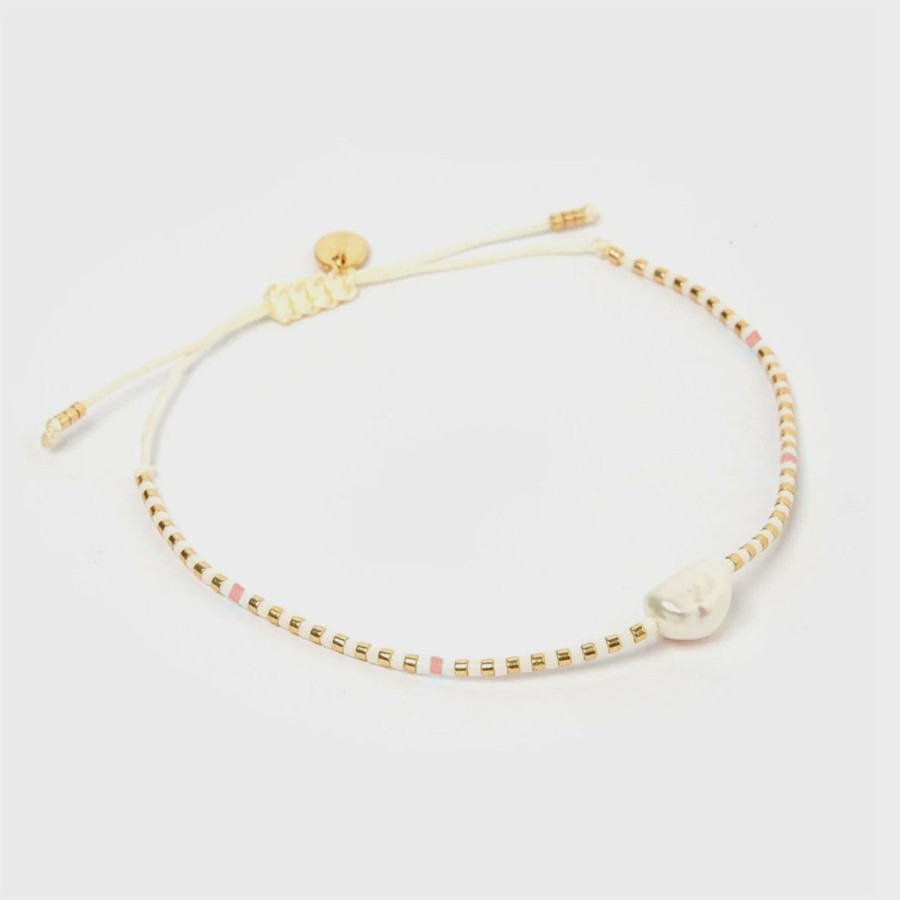 Women Arms Of Eve Jewellery | Arms Of Eve Charlotte Bracelet- White & Pink