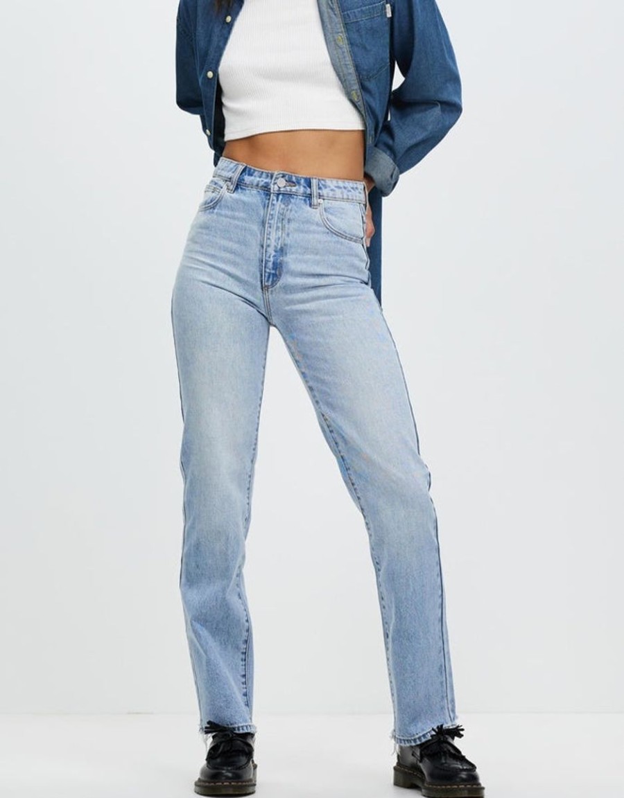 Women ABrand Jeans | A 94 High Straight Joanne- Light Vintage Blue