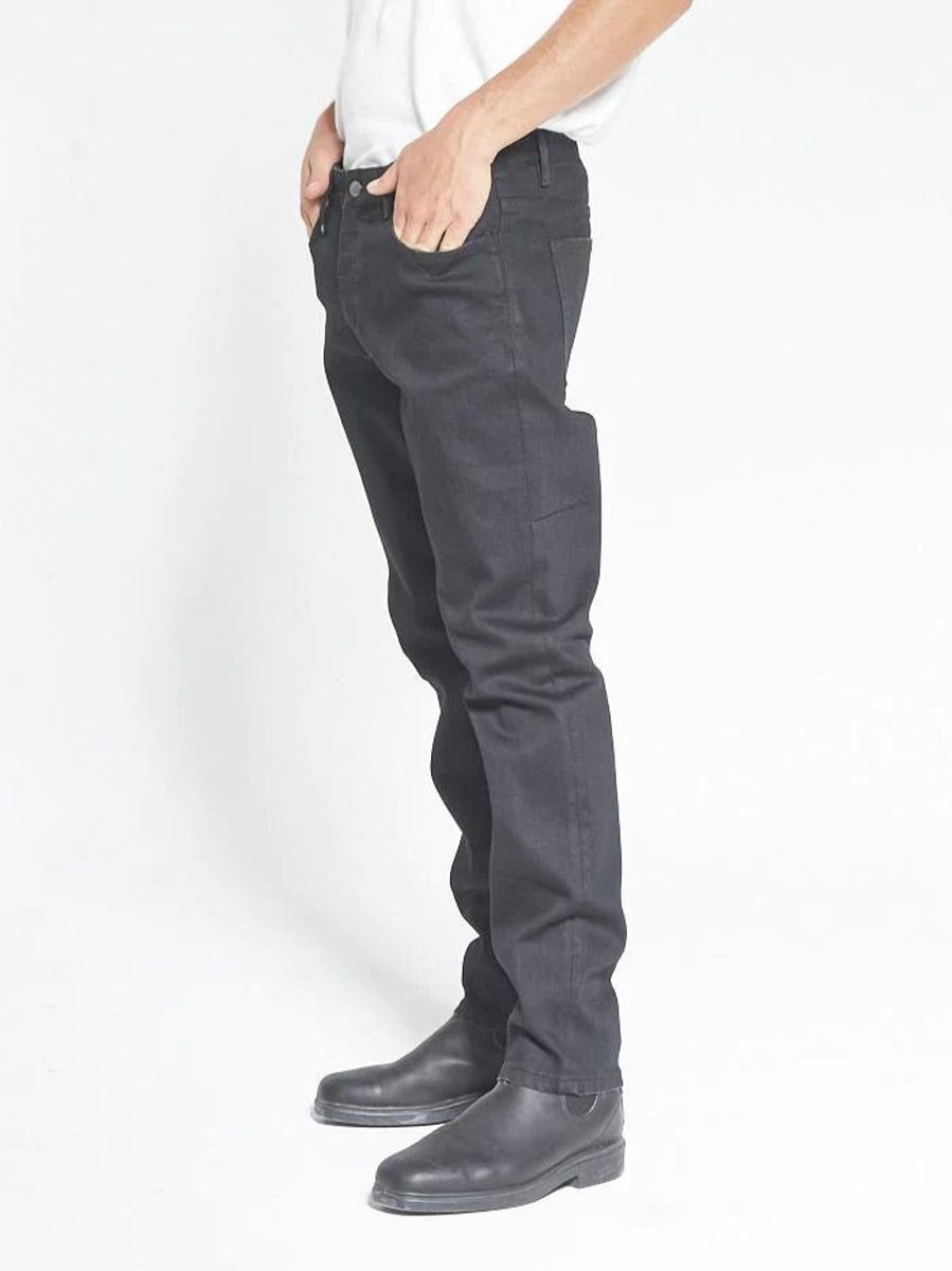 Men THRILLS Jeans | Bones Denim Jean-Black Rinse