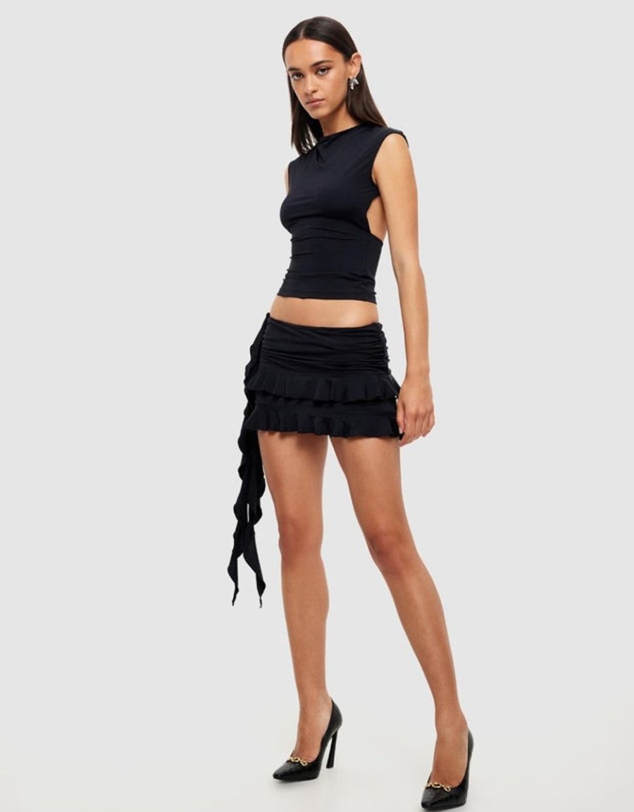 Women Lioness Skirts | Lioness Rendezvous Mini Skirt-Onyx