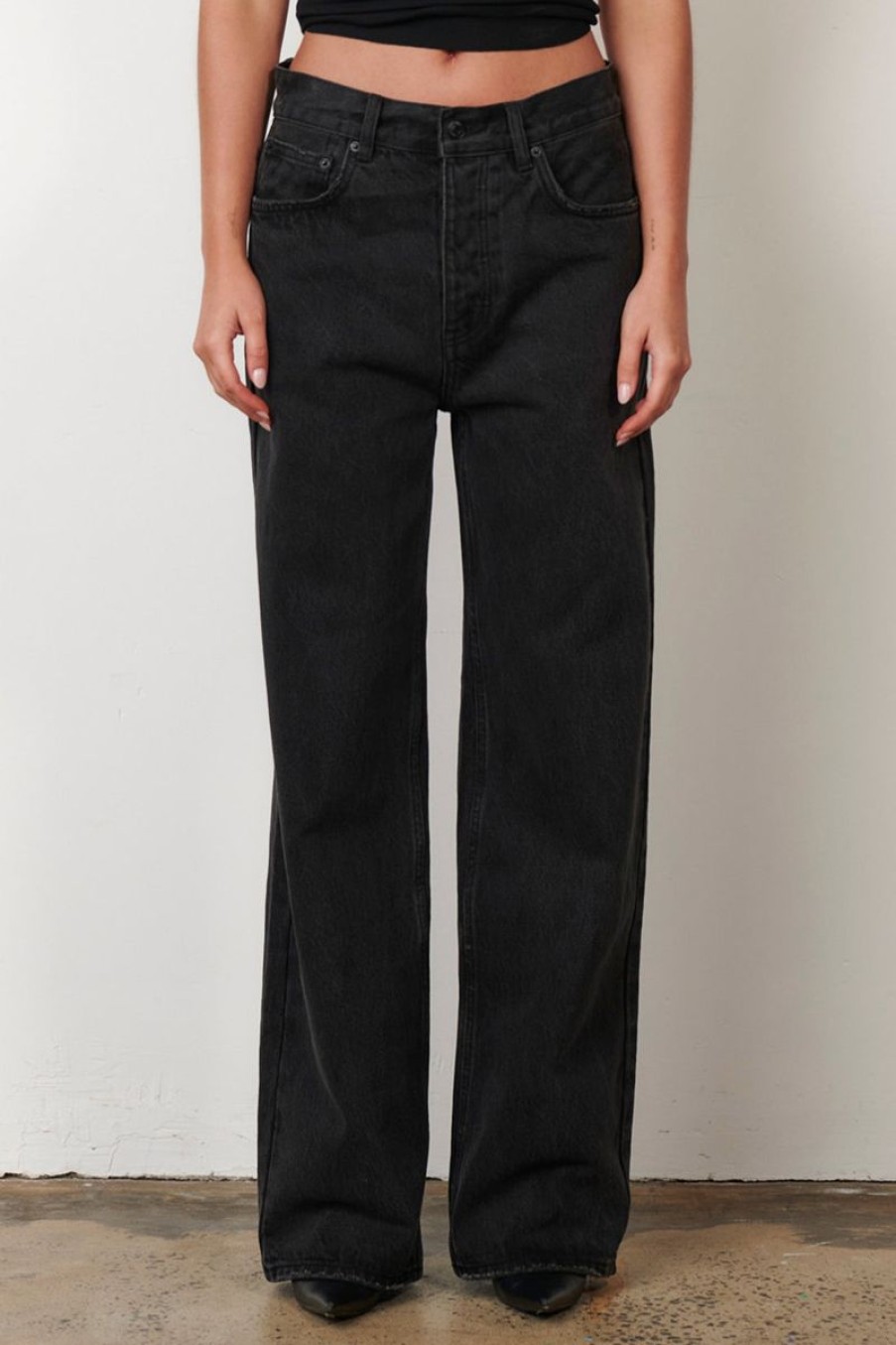 Women Bayse Jeans | Bayse Perry Denim Jean- Backstage Black