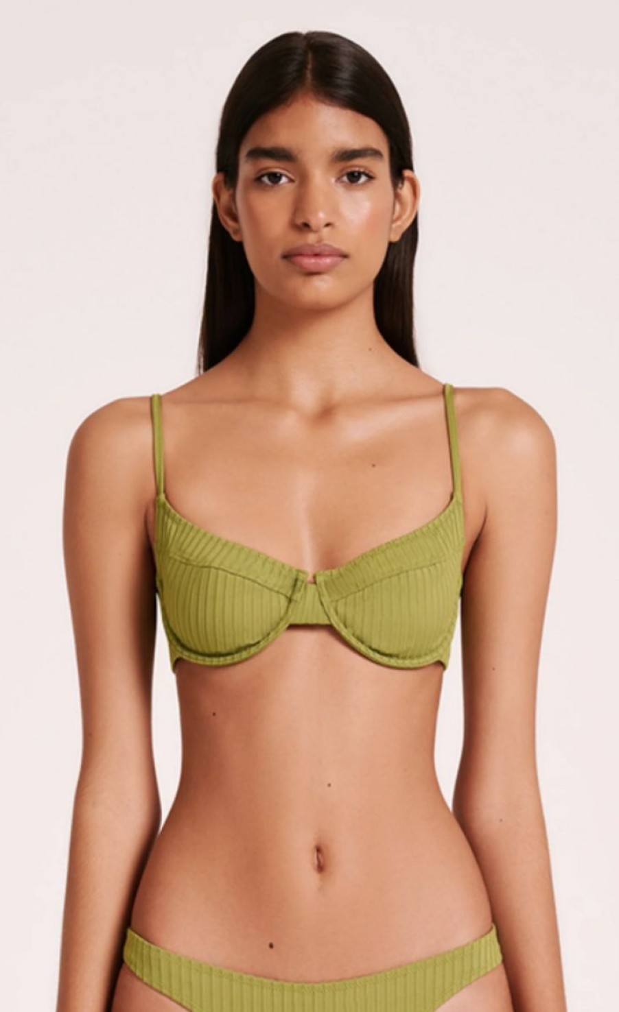 Women Nude Lucy Swimwear | Nude Lucy Classic Bralette- Grass