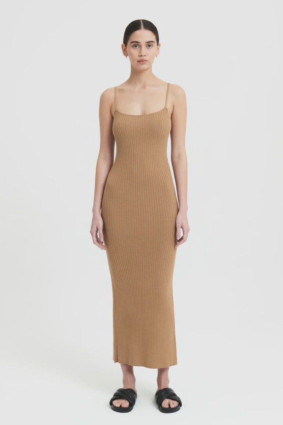 Women Nude Lucy Dresses | Xin Maxi Dress-Flax