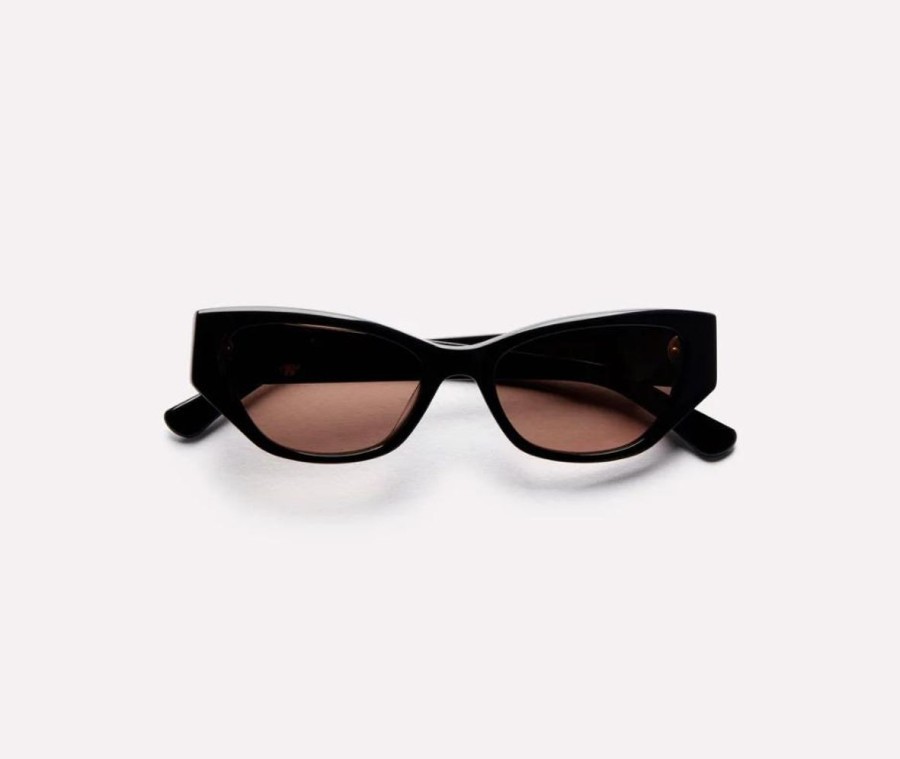 Women Epokhe Sunglasses | Epoke Reprise X Jack Freestone Sunglasses-Black Polished/Bronze Amber Polarized