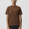 Men Afends Tees | Afends Thrown Out Graphic Retro T-Shirt- Coffee