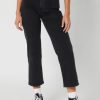 Women ABrand Jeans | Abrand A Venice Straight Jean-Portia Washed Black