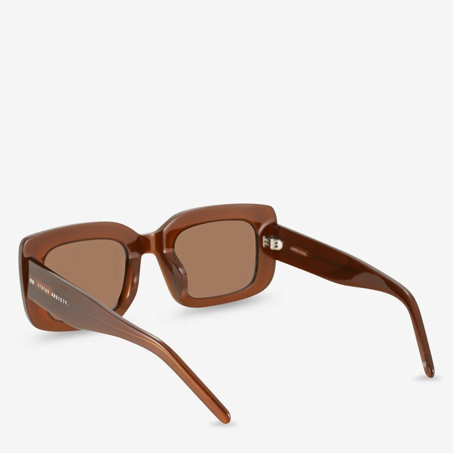 Women Status Anxiety Sunglasses | Status Anxiety Unyielding Sunglasses- Brown