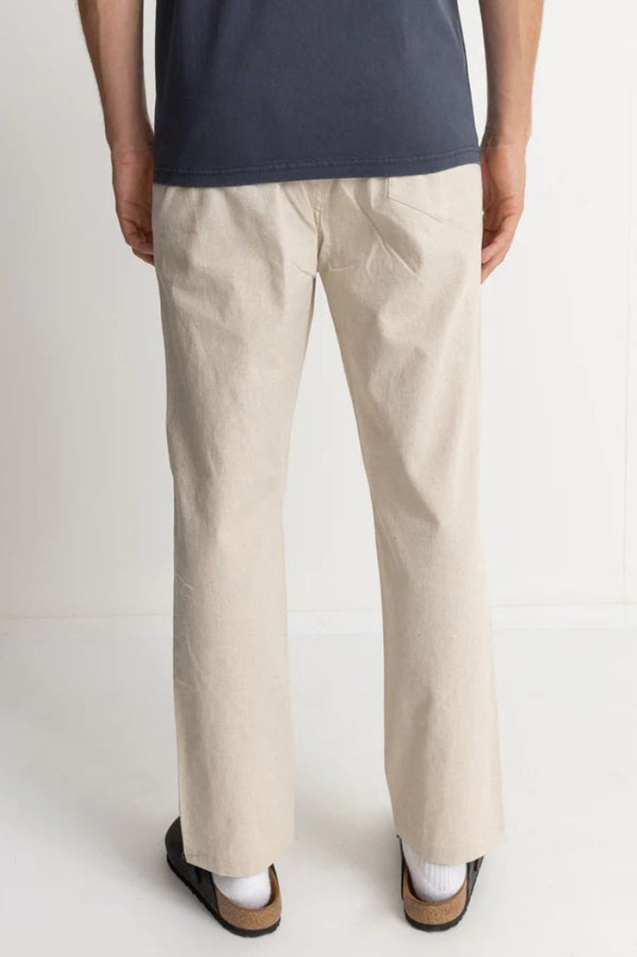 Men Rhythm Pants | Rhythm Linen Jam Pant- Bone