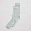 Women Afends Socks | Boundary Unisex One Pack Sock-Smoke Green