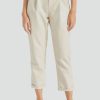 Women Brixton Pants | Aberdeen Faux Leather Trouser Pant-Beige