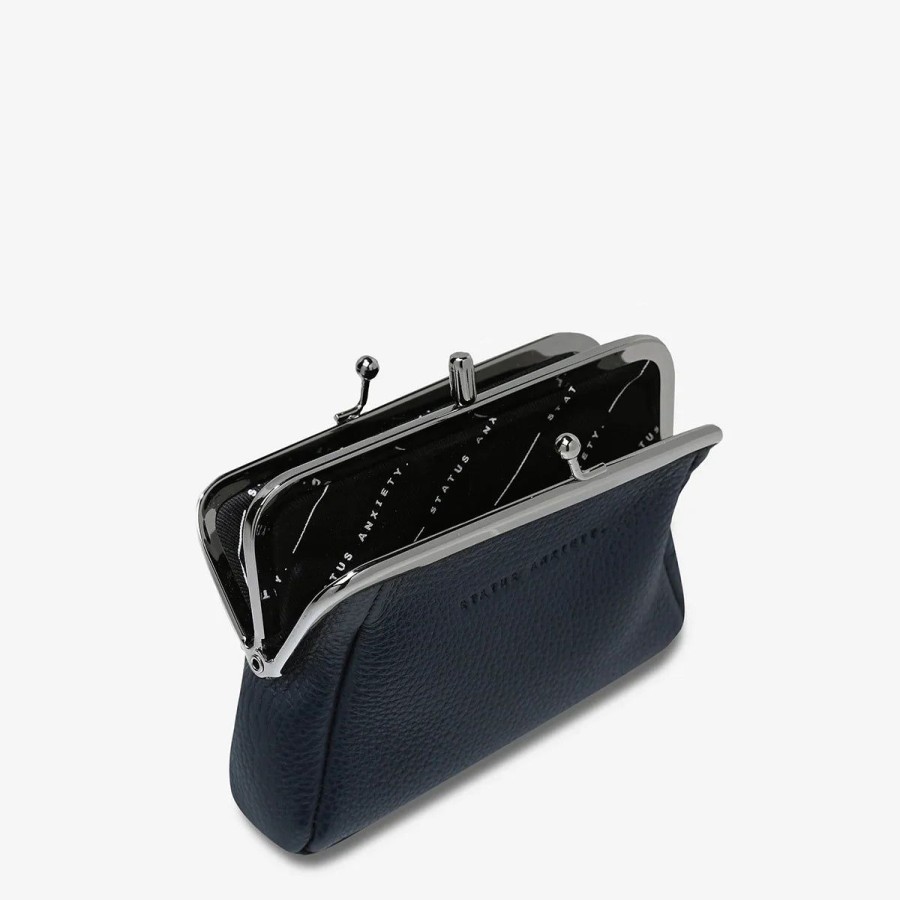 Women Status Anxiety Wallets & Pouches | Status Anxiety Volatile Purse-Navy