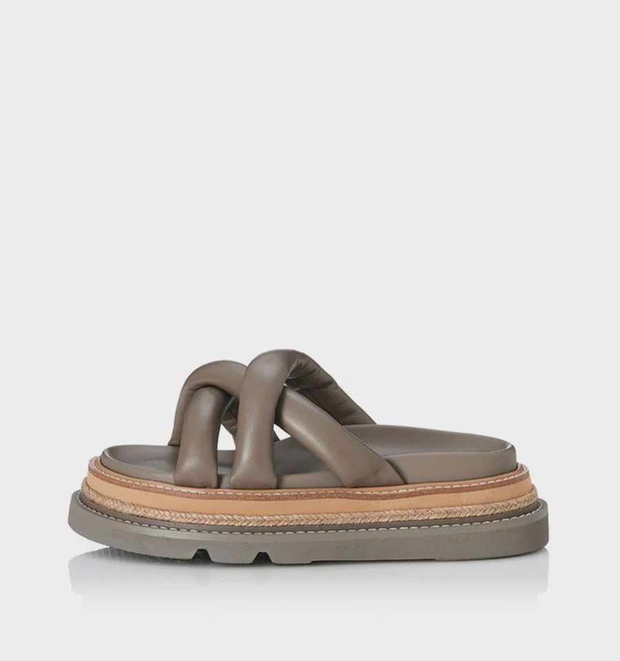 Footwear Alias Mae | Alias Mae Verity Slide-Taupe Leather