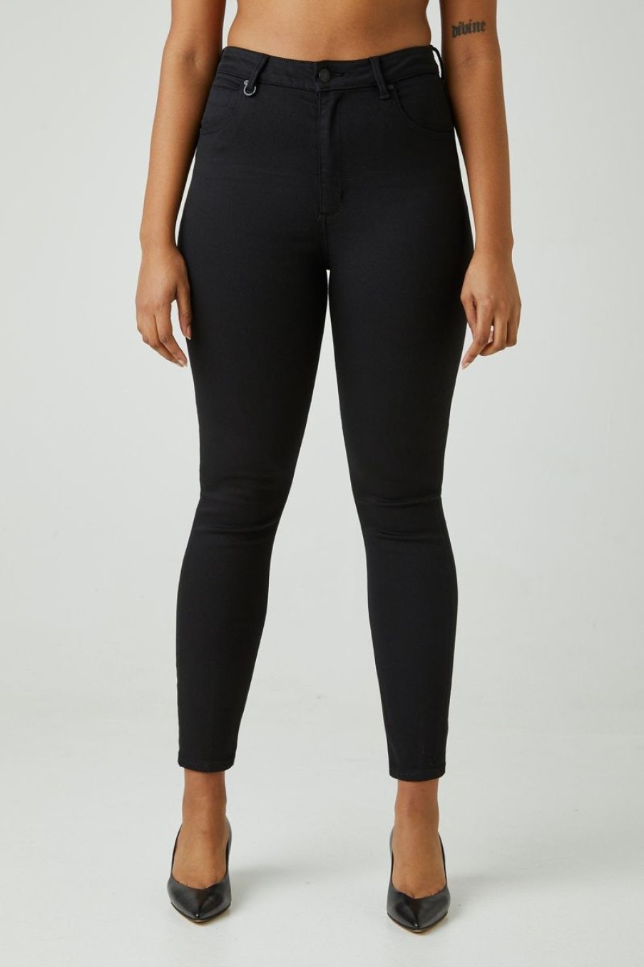 Women Neuw Denim Jeans | Marilyn Skinny-Blackest Silk