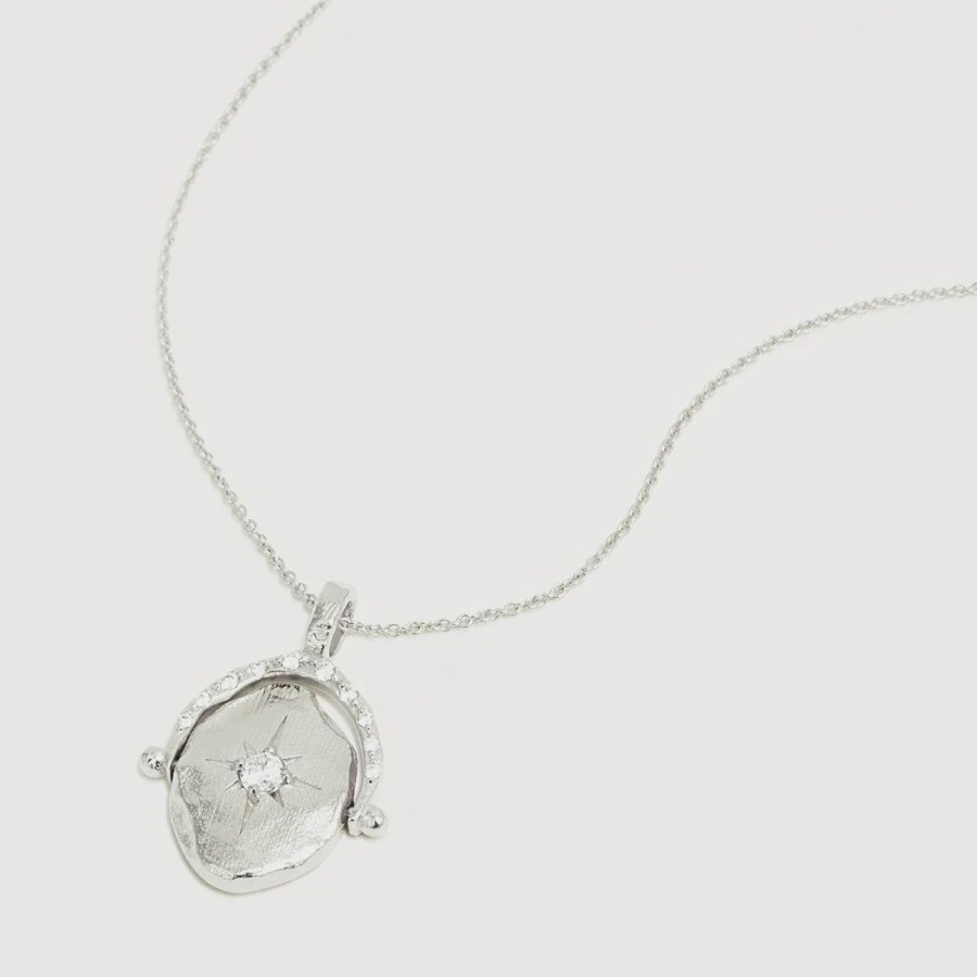 Women By Charlotte Jewellery | By Charlotte North Star Spinner Necklace-Sterling Silver