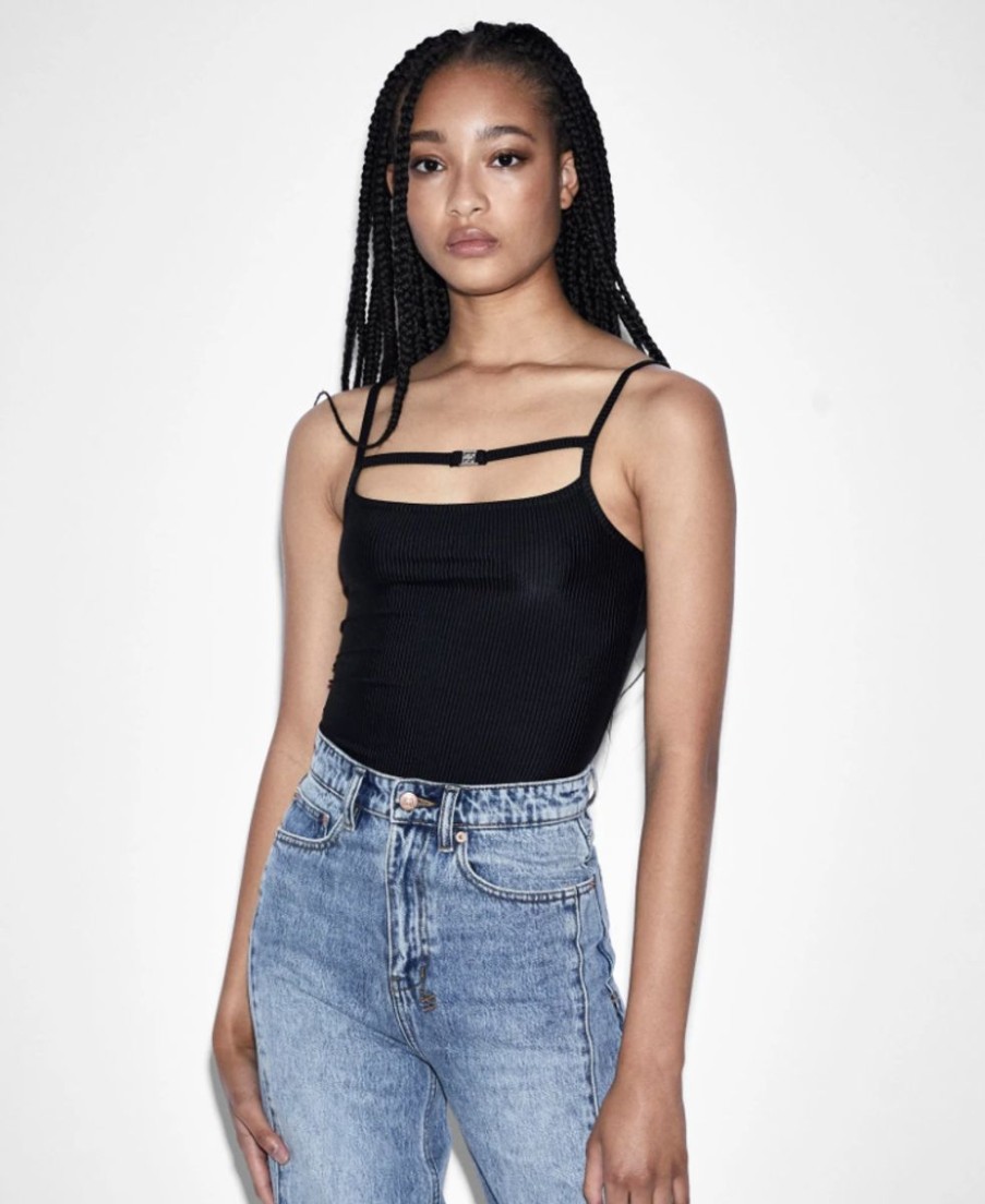 Women Ksubi Tops | Precious Bodysuit-Black