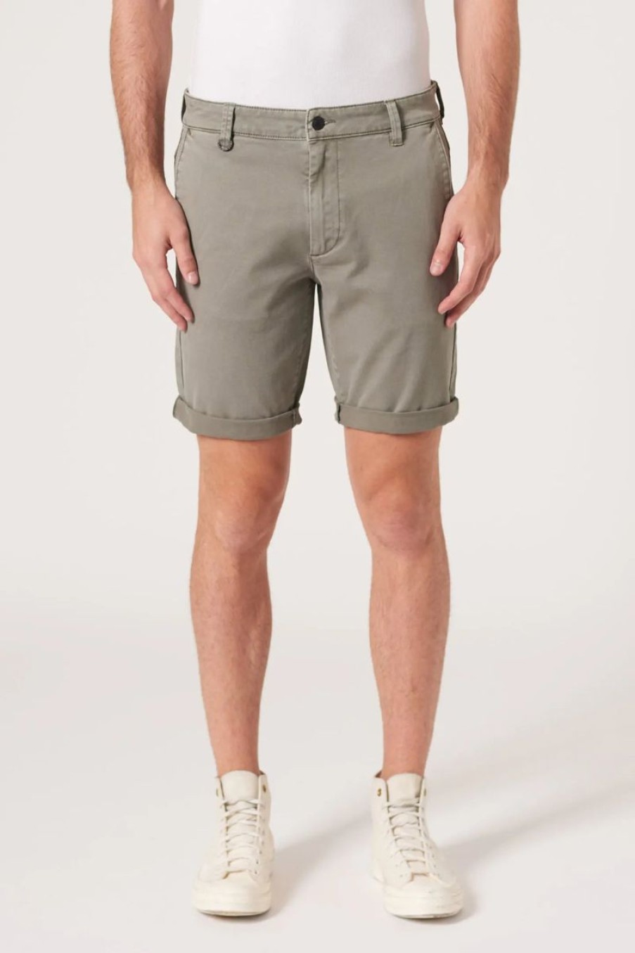 Men Neuw Denim Denim Shorts | Neuw Denim Cody Short-Washed Sage