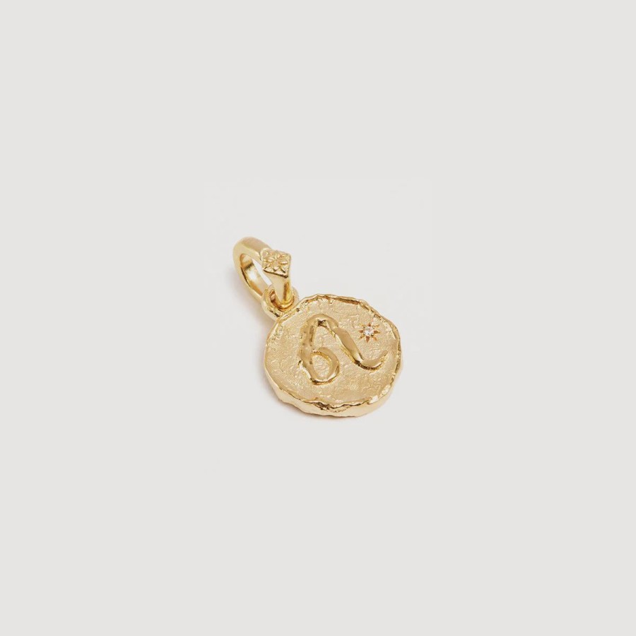 Women By Charlotte Jewellery | By Charlotte Love Cosmic Zodiac Reversible Annex Link Pendant-Leo-18K Gold Vermeil