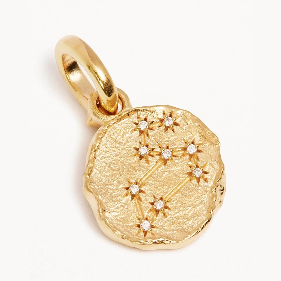 Women By Charlotte Jewellery | By Charlotte Love Cosmic Zodiac Reversible Annex Link Pendant-Leo-18K Gold Vermeil