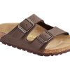 Footwear Birkenstock Kids Birkenstock | Birkenstock Arizona-Kids-Birkibuc-Mocca Narrow