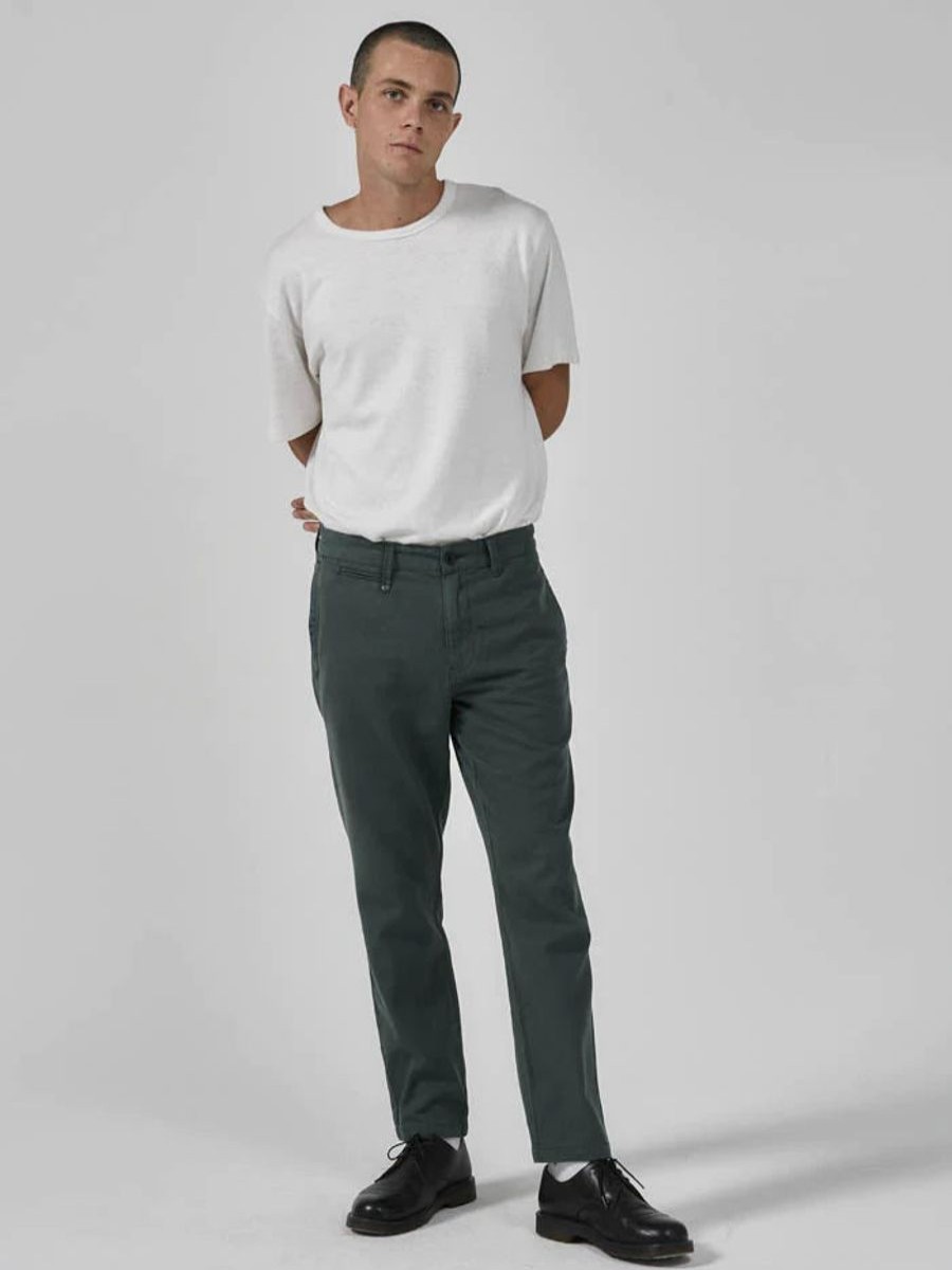 Men THRILLS Pants | Minimal Thrills Chopped Chino-Mallard Green