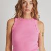 Women Neuw Denim Tops | Jonesy Singlet-Shocking Pink