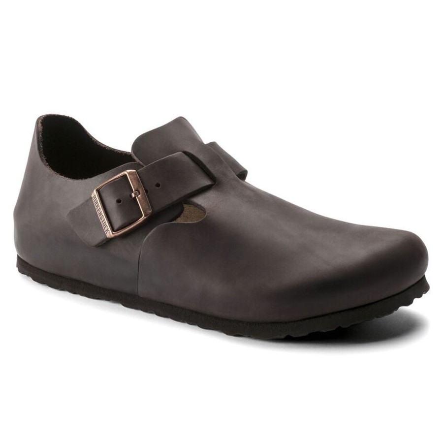 Footwear Birkenstock London | Birkenstock London Habana Brown Oiled Leather Regular