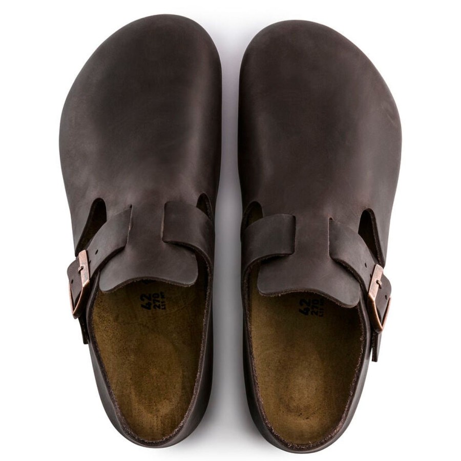 Footwear Birkenstock London | Birkenstock London Habana Brown Oiled Leather Regular