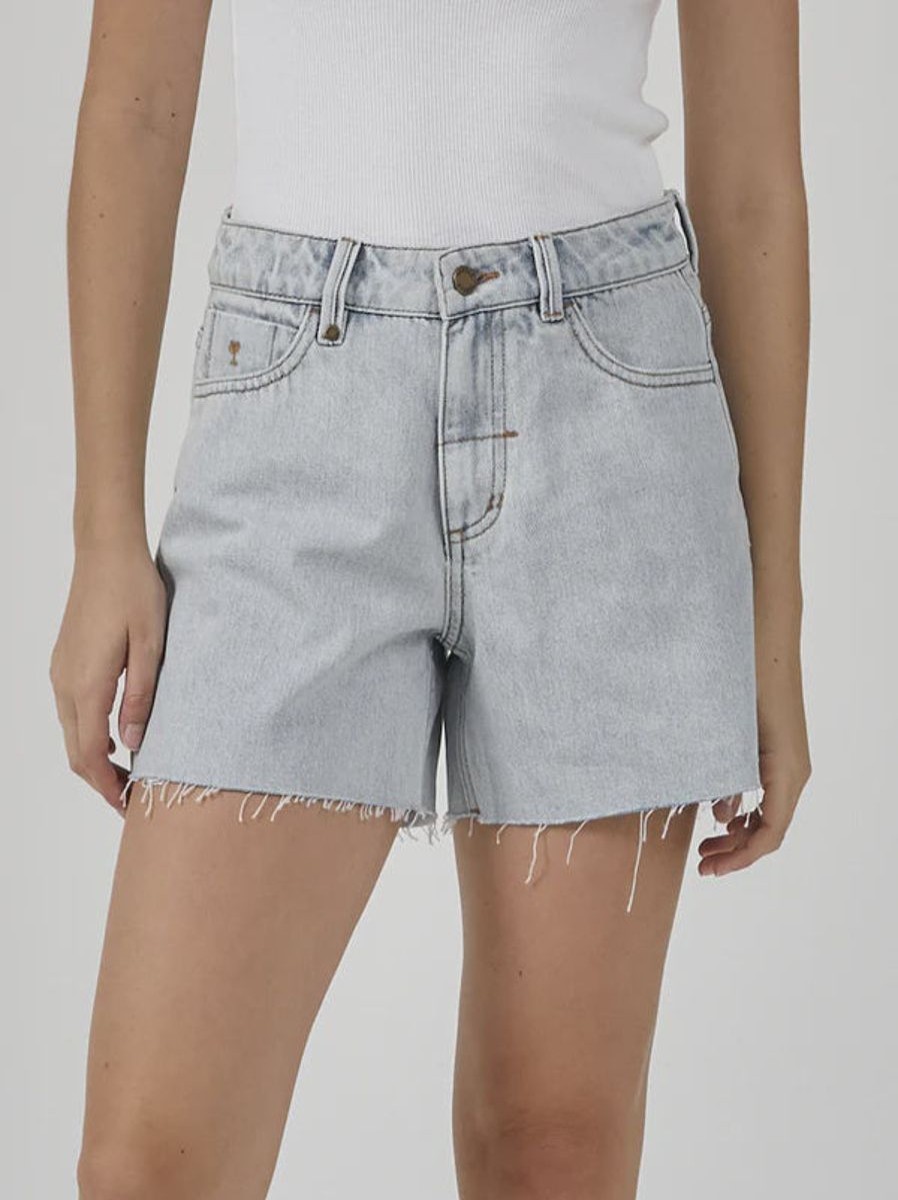 Women THRILLS Denim Shorts | Erica Mid Rise Short-Faded Generation Blue