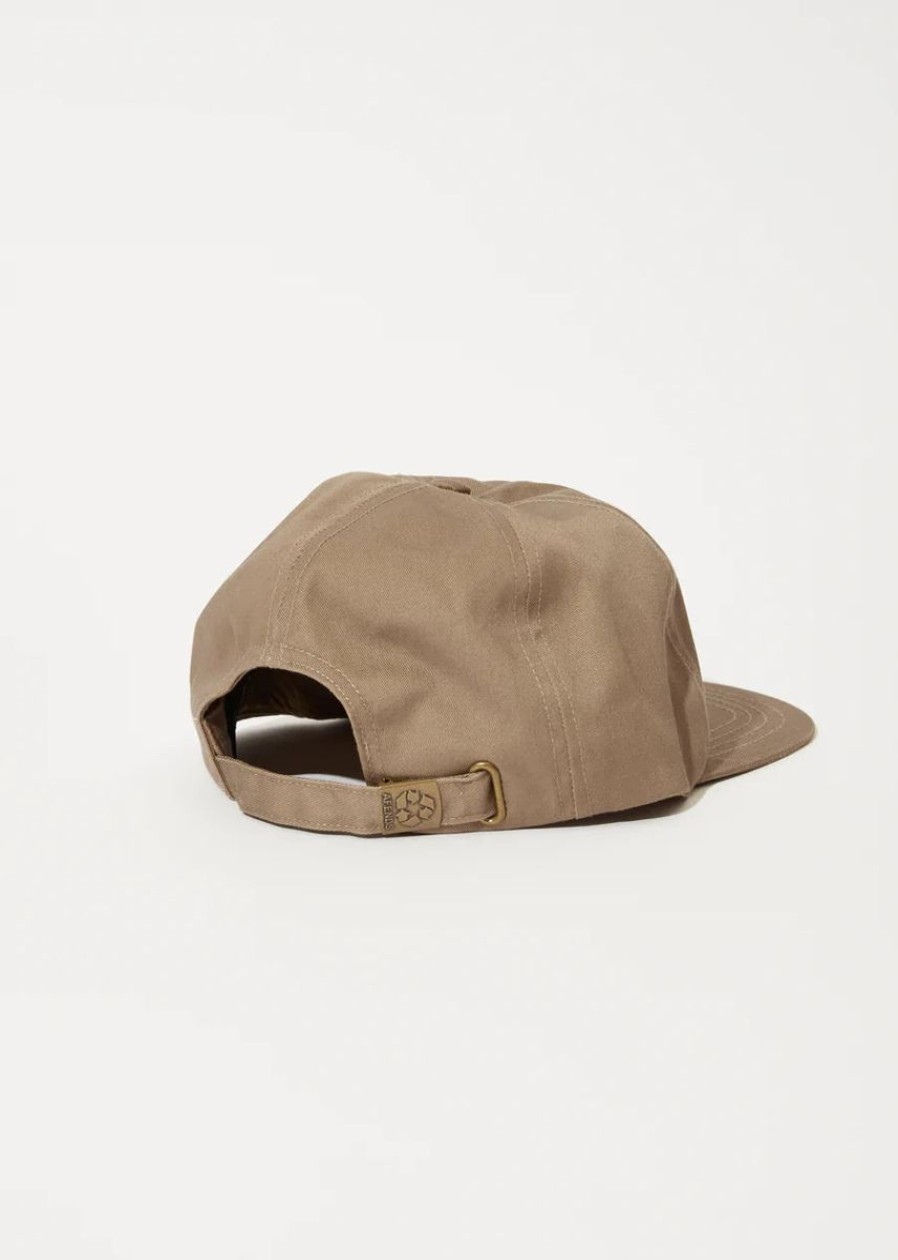 Men Afends Caps | Outline Recycled 5 Panel Cap-Beechwood