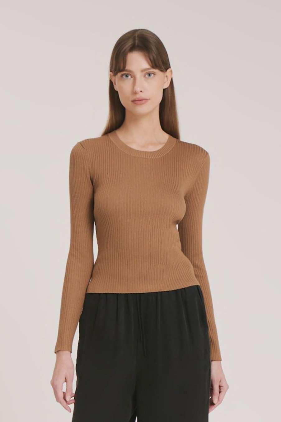 Women Nude Lucy Knits | Nude Lucy Nude Classic Knit- Oak