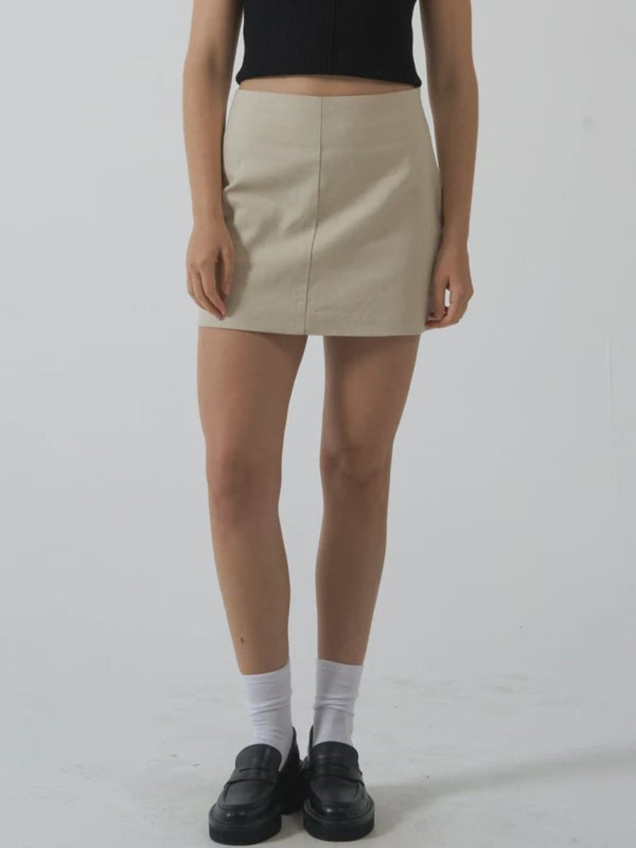 Women THRILLS Skirts | Thrills Clarity Mini Skirt- Fog