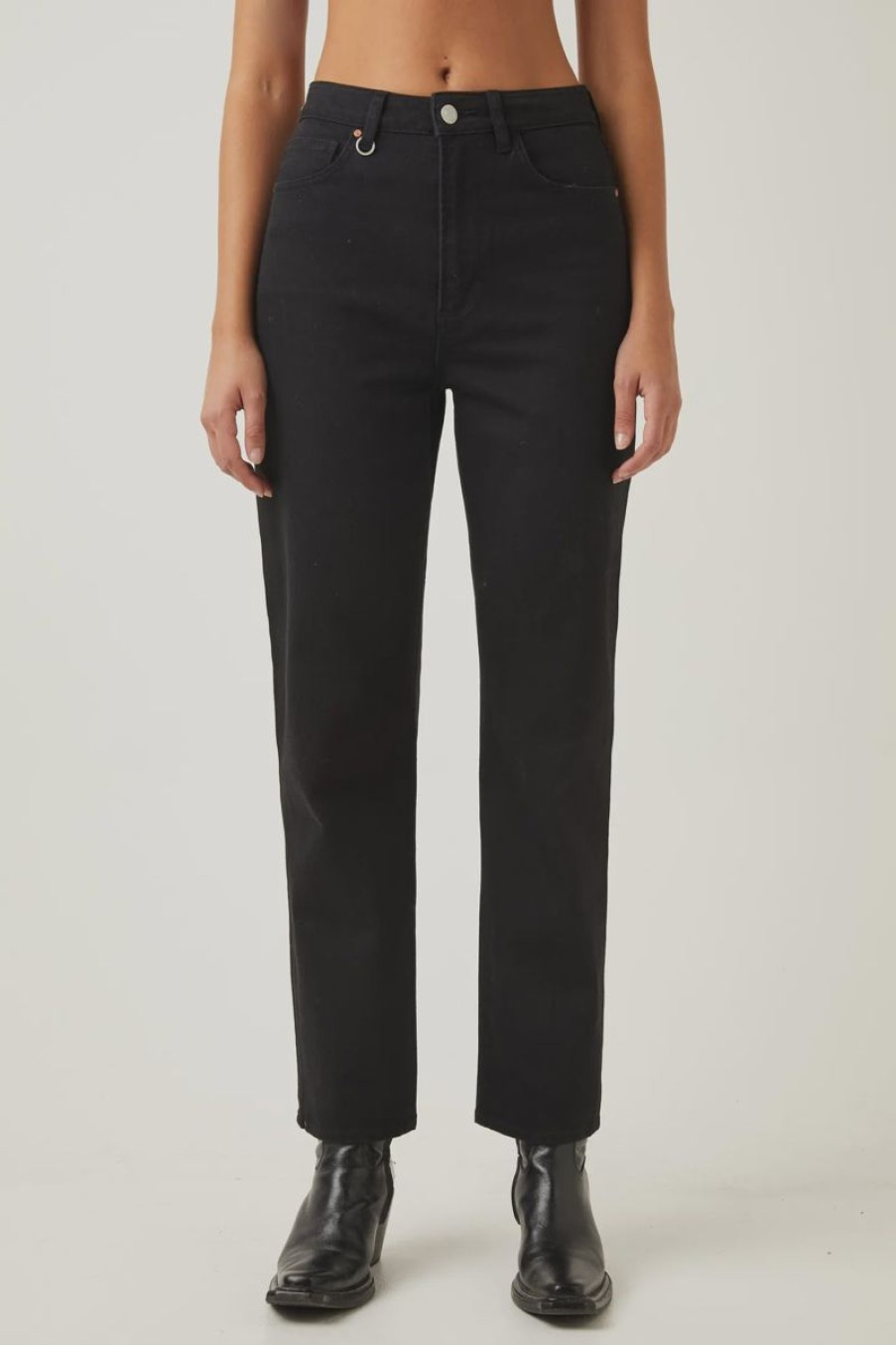 Women Neuw Denim Jeans | Nico Straight-Stay Black