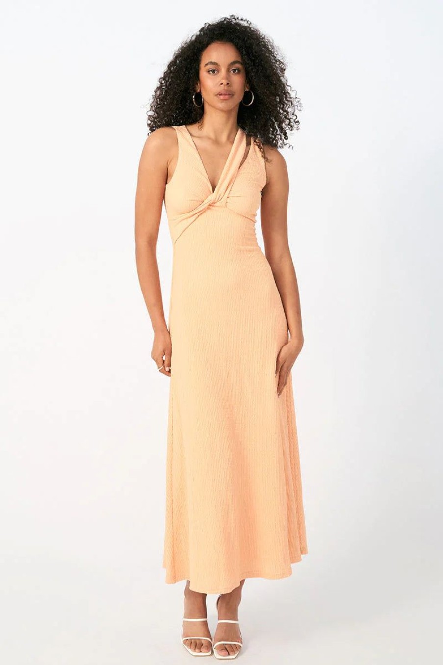 Women Sovere Dresses | Sovere Expect Midi Dress-Soft Orange