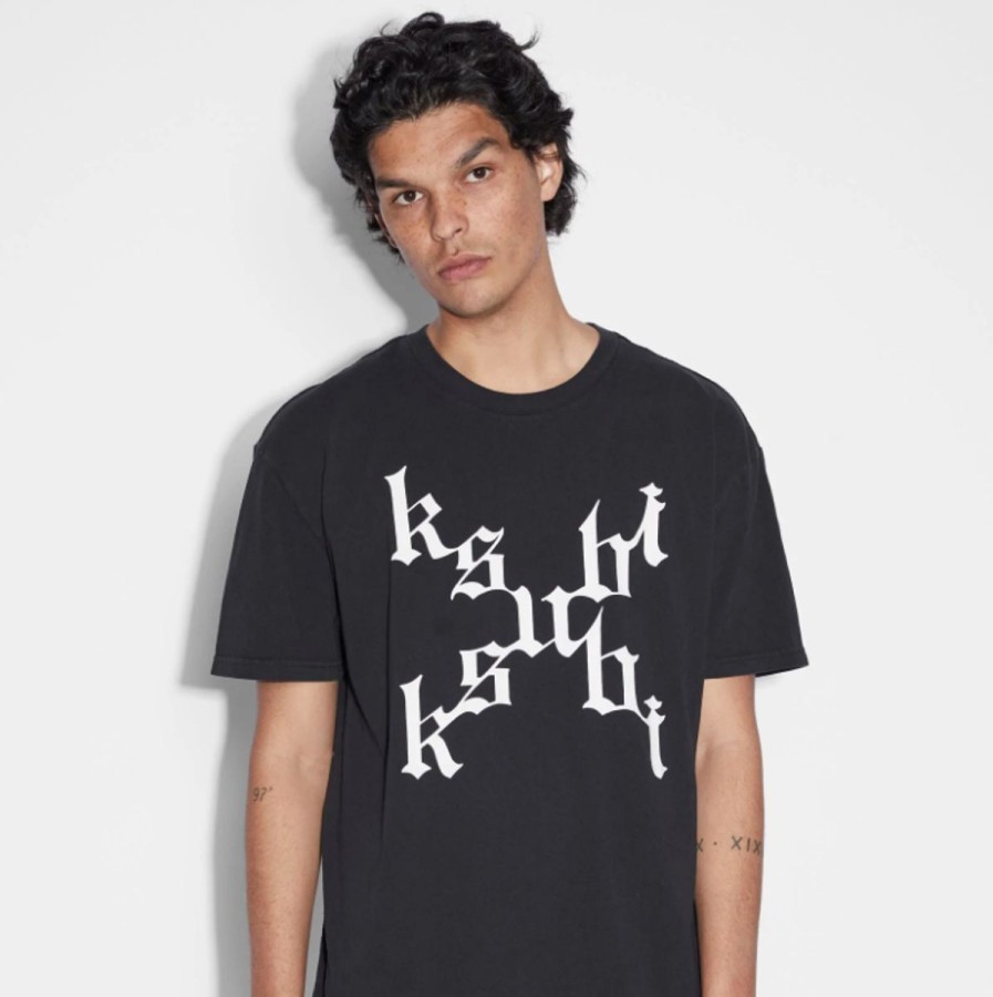 Men Ksubi Tees | Kult Biggie Short Sleeve Tee-Jet Black