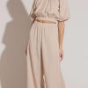 Women Staple the Label Pants | Cova Wide Leg Pants-White/Beige