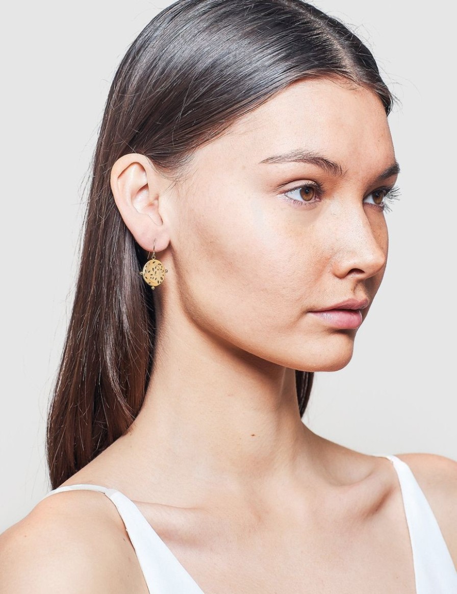 Women Pastiche Jewellery | Gaia Earrings-Gold