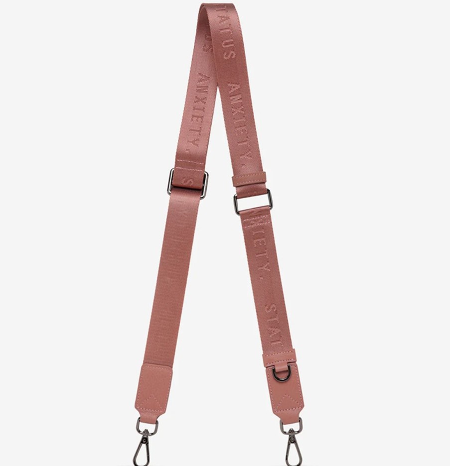 Women Status Anxiety Bag Straps | Status Anxiety Web Strap Thin-Dusty Rose