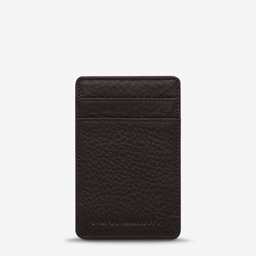 Men Status Anxiety Wallets | Status Anxiety Flip Wallet-Chocolate