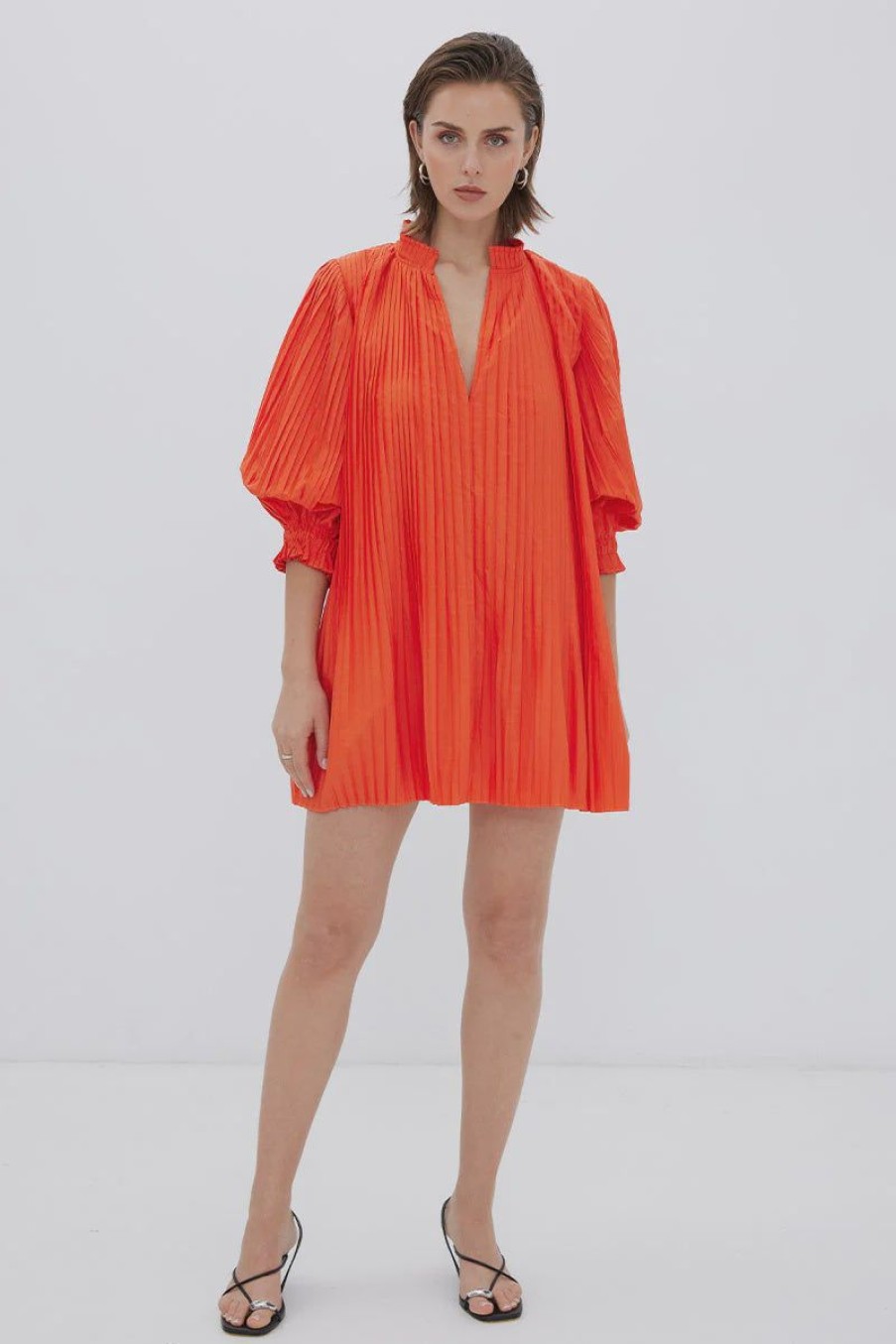 Women Sovere Dresses | Sovere Oz Pleated Smock Dress-Jaffa