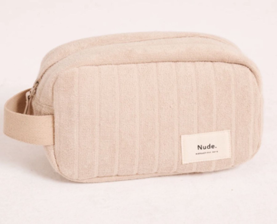 Women Nude Lucy Bags | Nude Lucy Terry Cosmetic Bag- Natural