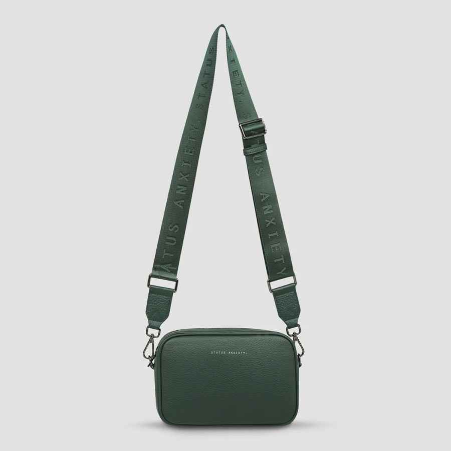 Women Status Anxiety Bags | Status Anxiety Crossbody Plunder Bag With Webbed Strap-Green