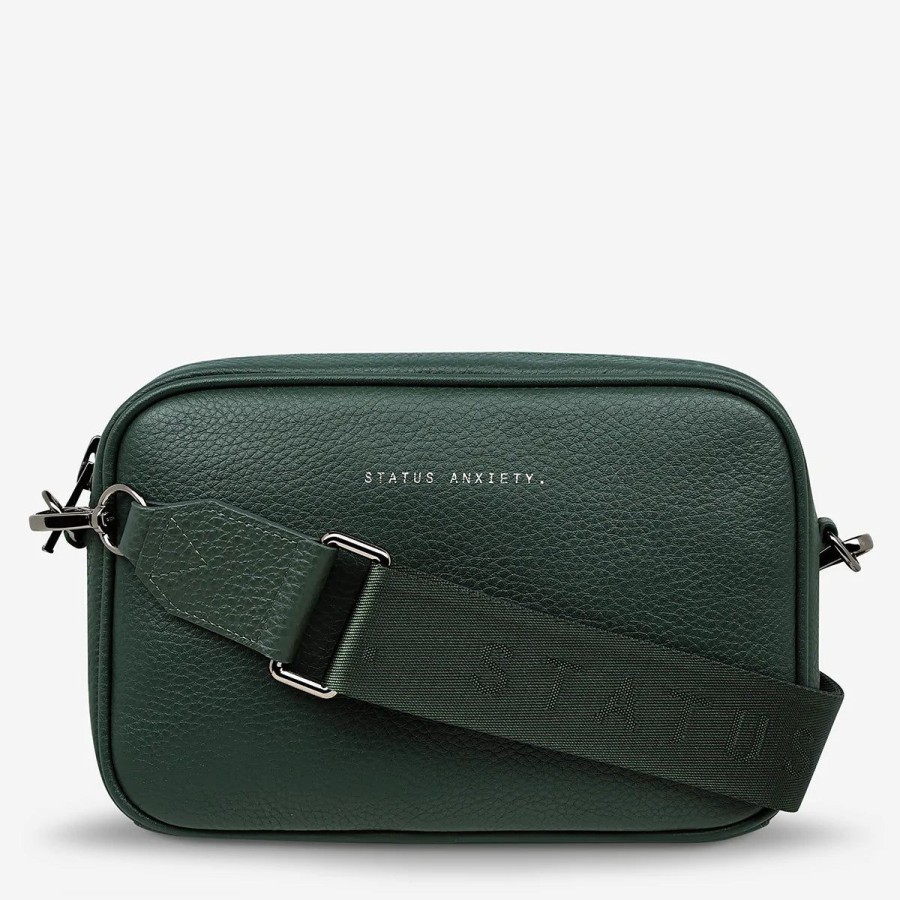 Women Status Anxiety Bags | Status Anxiety Crossbody Plunder Bag With Webbed Strap-Green