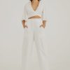 Women Sovere Pants | Outline Pant- White