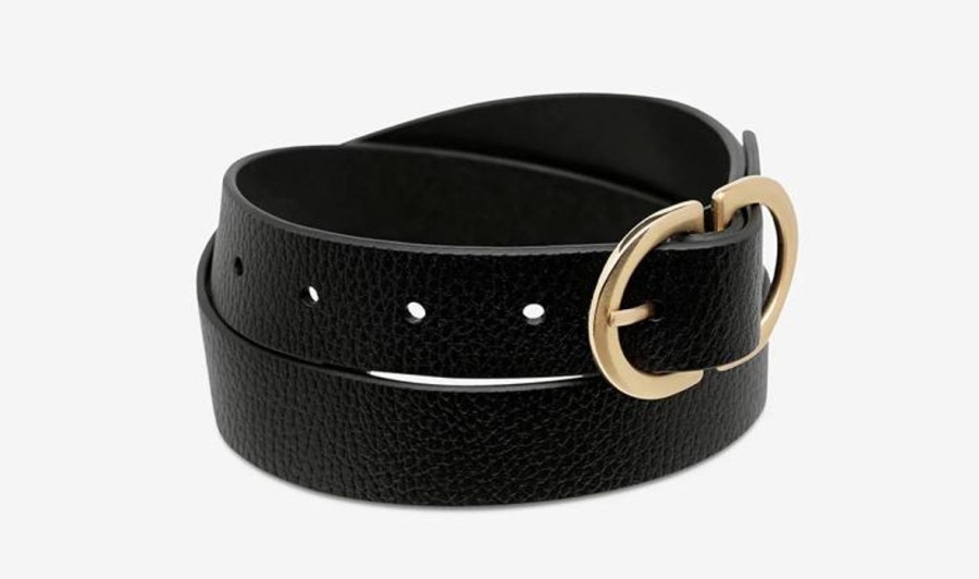 Women Status Anxiety Belts | Status Anxiety In Reverse Belt-Black/Gold