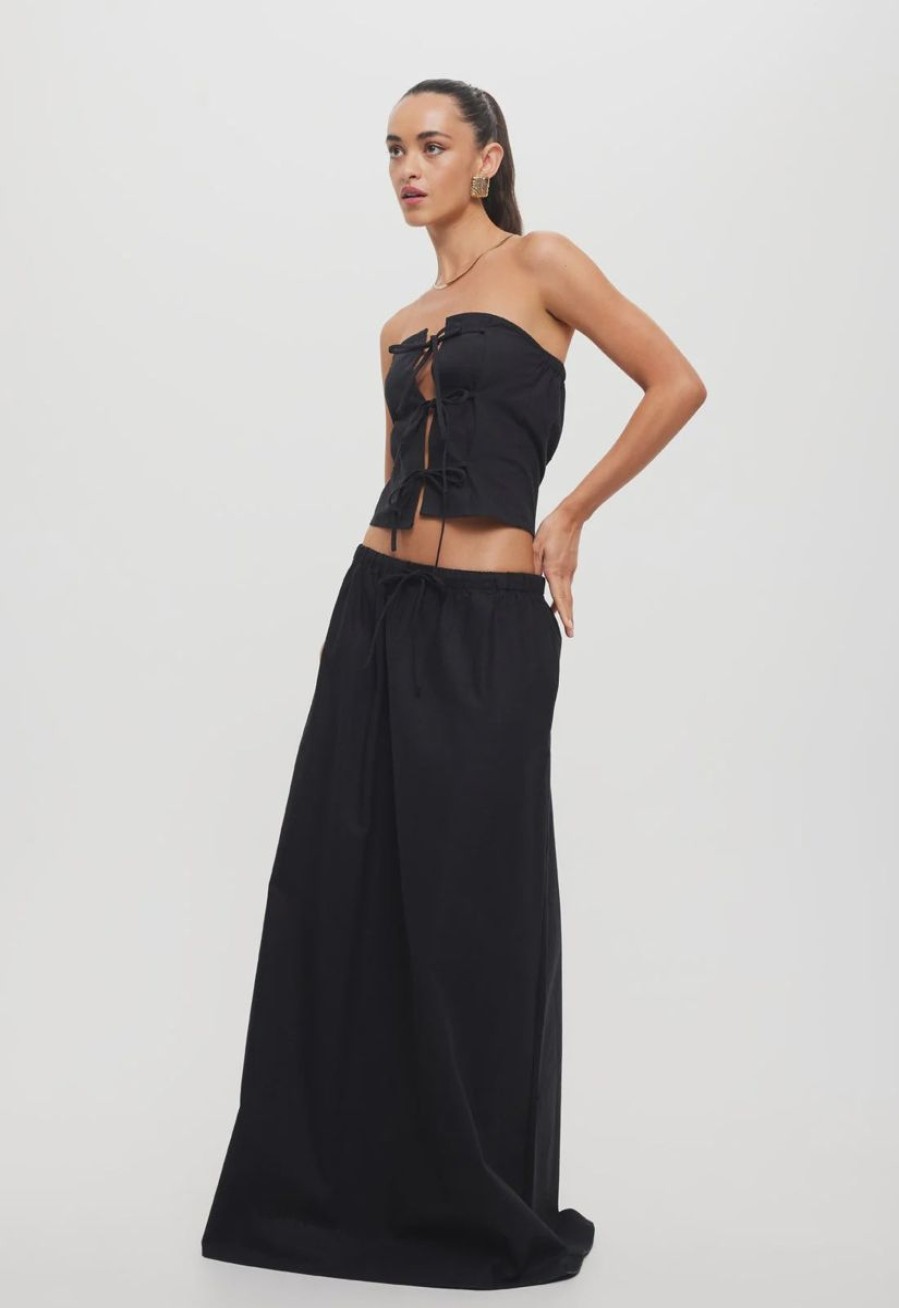 Women Lioness Skirts | Lioness Serene Maxi Skirt-Onyx