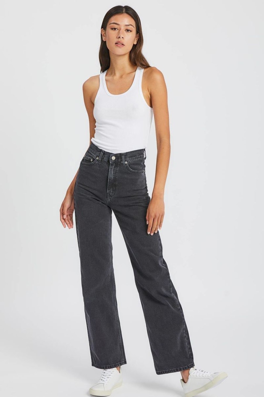 Women Dr Denim Jeans | Dr Denim Echo Jeans-Concrete Black