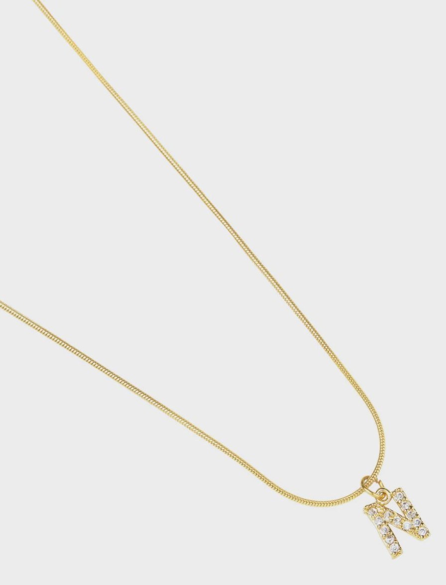 Women Pastiche Jewellery | Initial N Necklace